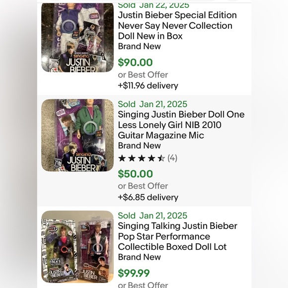 NEW Justin Bieber Doll Singing 1 Less Lonely Girl Limited Edition 2010 (15 yrs) - Picture 1 of 5